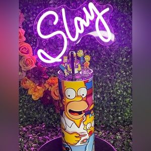 Handcrafted Simpson Stainless Steel Tumbler